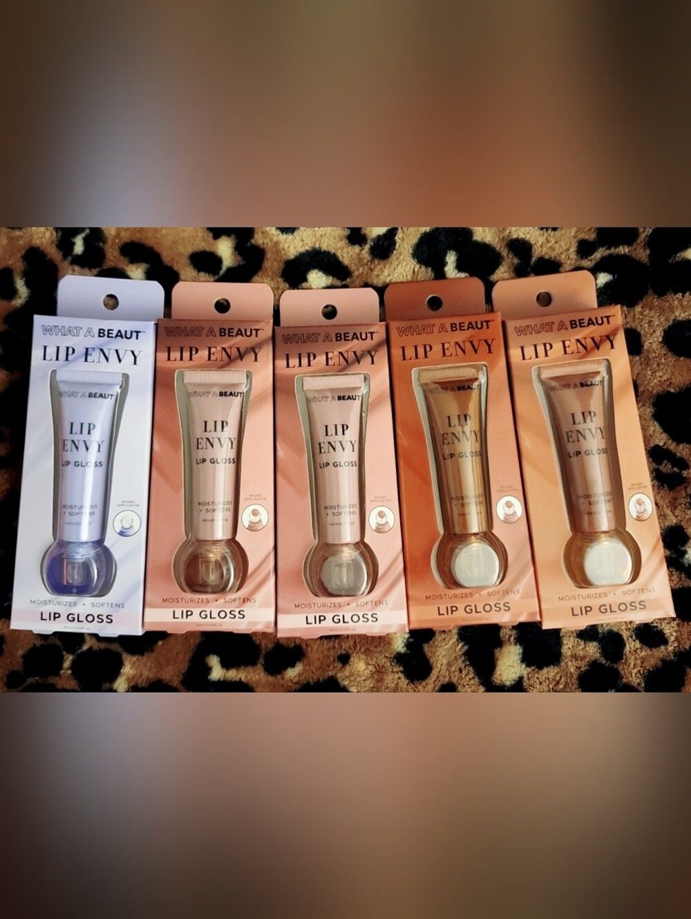 Lip Envy Moisturizing Lip Gloss — Pink & Gold Shades
